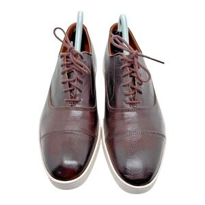 Allen Edmonds Park Avenue Oxford Dress Sneaker Mens 8D Dark Brown Cap Toe